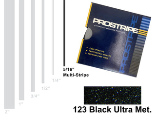 Black Ultra Metallic Vehicle Pinstripe