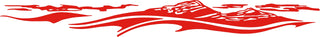 Buy red Custom side graphic mountain wave #1559