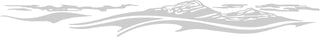 Buy silver Custom side graphic mountain wave #1559