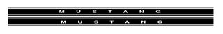 Buy gloss-black Ford Mustang / Mustang GT Rocker Stripe Kit 2005-2014 #2638