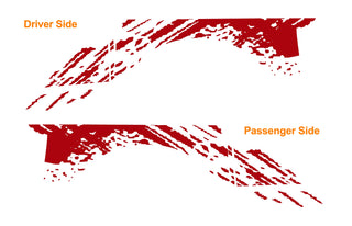 Buy carmine-red Custom side splash graphic #3686