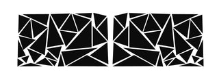 Buy gloss-black Custom triangle pattern graphic #3734