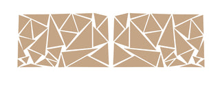 Buy metallic-gold Custom triangle pattern graphic #3734
