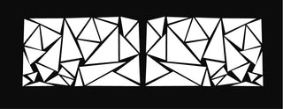 Buy gloss-white Custom triangle pattern graphic #3734