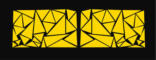 Buy yellow Custom triangle pattern graphic #3734