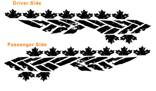 Custom Maple Leaf Tattered Tire Tread graphic #3745