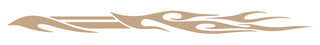 Buy metallic-gold Custom side graphic tribal flame  #3759