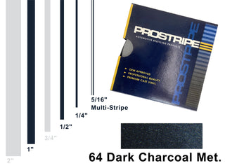 Dark Charcoal Metallic Vehicle Pinstripe