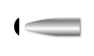 BT01DC-16  Molding Half-Round All Chrome with Bullet Tips