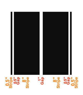 #3724 Racing Stripe Combo #4