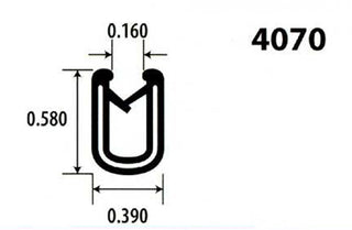 4070 Rubber Locking Edge Trim