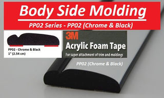 PP02-20  Body Side Molding (Chrome with Black Accent)
