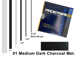 Medium Dark Charcoal Metallic Vehicle Pinstripe