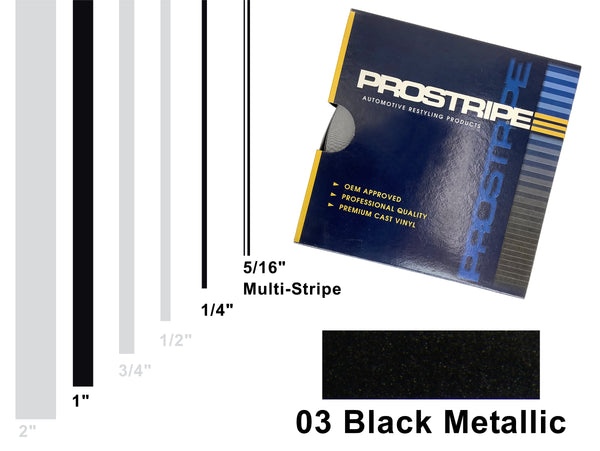 Black Metallic Vehicle Pinstripe