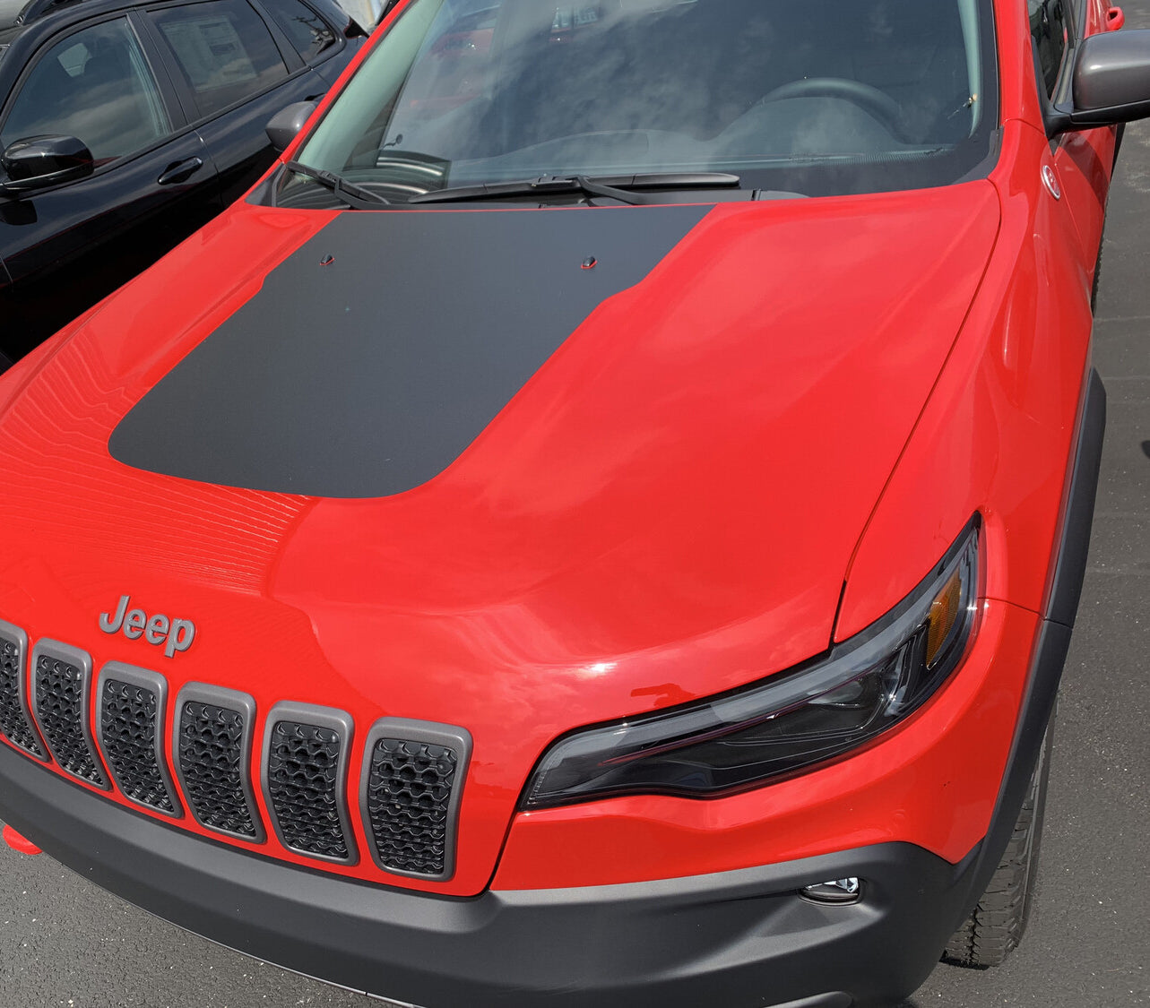 Jeep Cherokee Trailhawk Hood Decal 2019-2023 #3747 | Car Pretty Inc.