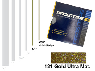 Gold Ultra Metallic Vehicle Pinstripe