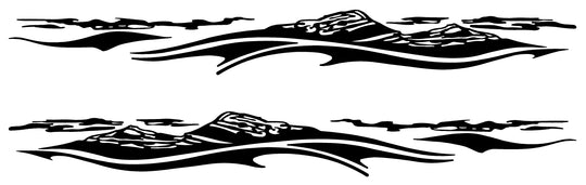 Custom side graphic mountain wave #1559