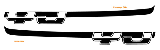 Jeep YJ Hood Decals 1987-1995 #197