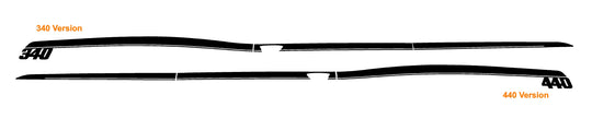 Plymouth Duster side stripe Decals 1971-1972 #2021