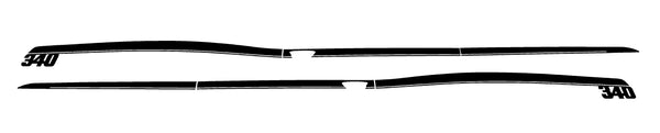 Plymouth Duster side stripe Decals 1971-1972 #2021