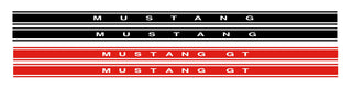 Ford Mustang / Mustang GT Rocker Stripe Kit 2005-2014 #2638