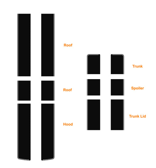 Dodge Avenger Rally Stripes 2008-2014 #2224