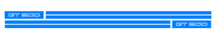 Buy medium-blue Ford Mustang Shelby GT500 Rocker Stripe Kit 2010-2014 #3346R