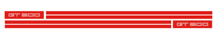 Buy carmine-red Ford Mustang Shelby GT500 Rocker Stripe Kit 2010-2014 #3346R