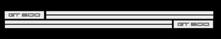 Buy gloss-white Ford Mustang Shelby GT500 Rocker Stripe Kit 2010-2014 #3346R
