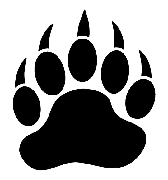 Paw prints, Bear #3476