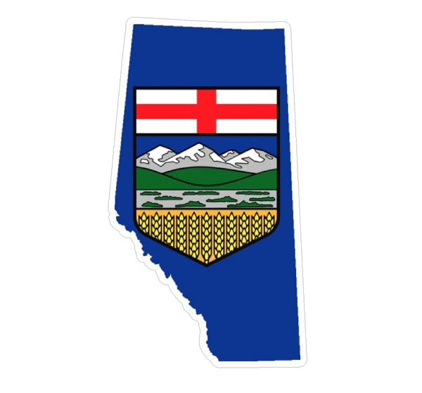 #3667H Alberta shape with flag
