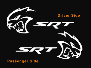 Buy gloss-white Dodge Charger / Challenger Hellcat SRT Decals #3743