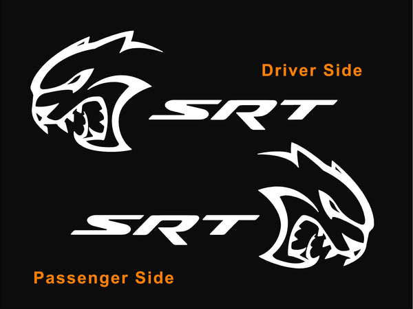 CHARGER SRT HELLCAT LOGO DIE CUT DECAL left - Pro Sport Stickers