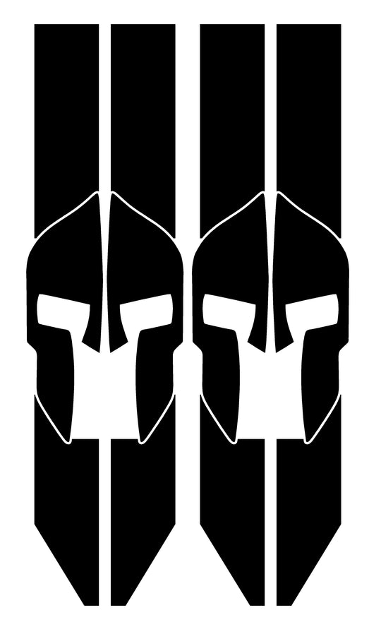 #3758 Vetrical Boxside decals with Spartan design