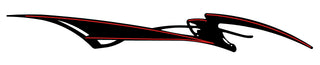 Buy black-red #6760 Custom Side Splash Graphic