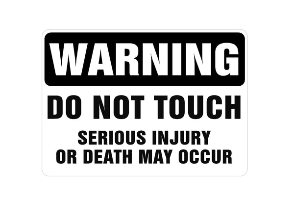 #3764C Warning Do Not Touch