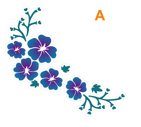 Custom Colourful Flower design graphic #3769