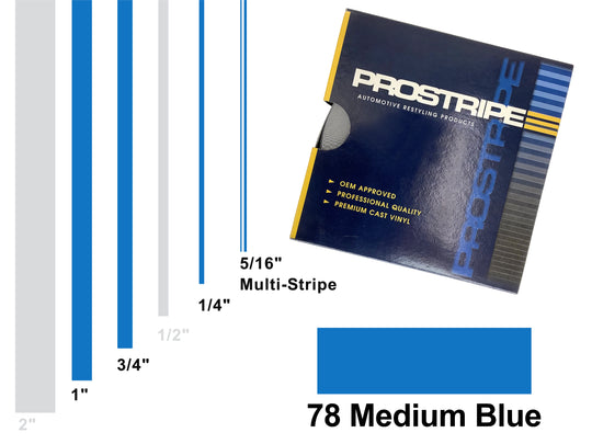 Medium Blue Vehicle Pinstripe