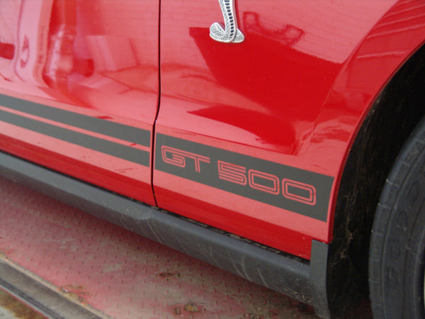 Gt500 Rocker Decals Ford Mustang Shelby GT500 Rocker Stripe Kit 2010-2014 #3346R | Car ...