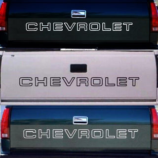 1988-1998 Chevrolet tailgate decal outline text