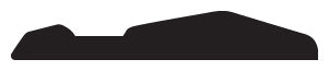 1002NT-16  Euro Style Side Molding (All Black)