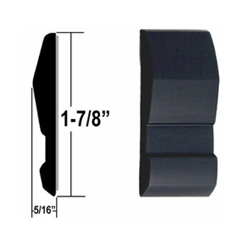 1002NT-16  Euro Style Side Molding (All Black)