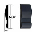 1002NT-16  Euro Style Side Molding (All Black)