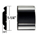 1302-26  Side Molding Universal 1-1/4" (Black with Chrome Accent)