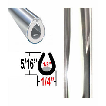 21-50  Door Edge Molding U-Style / Large (Chrome)