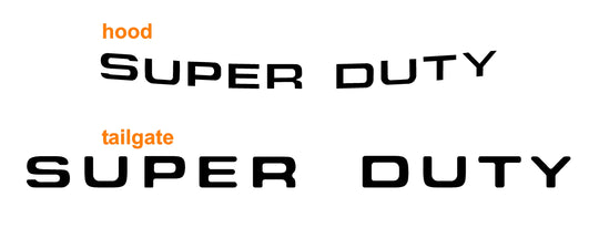 Ford Super Duty hood and tailgate Inlays 2008-2015 #2861