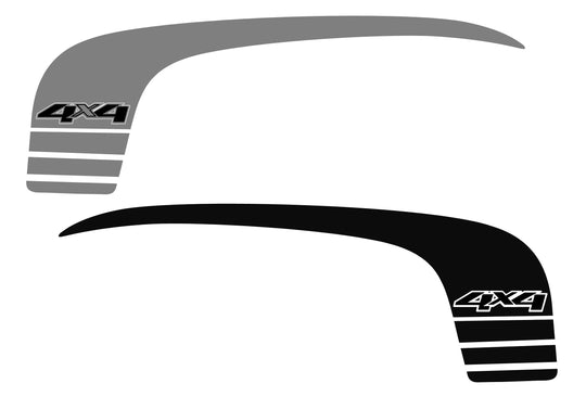 GMC Sierra/Chevy Silverado Dually GFX Box Side Decal #2928_4D