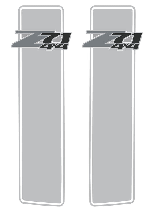 GMC Sierra/Chevy Silverado GFX Vertical Boxside Decals #3097_D