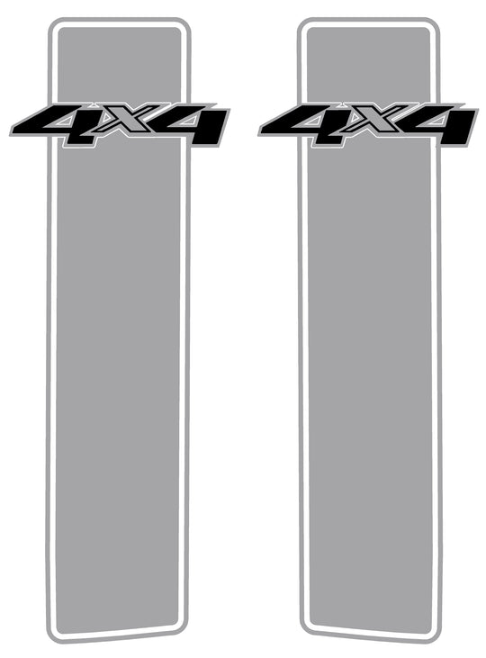 GMC Sierra/Chevy Silverado GFX Vertical Boxside Decals #3097_B