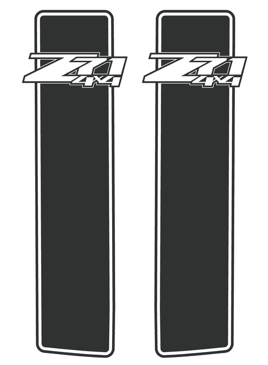 GMC Sierra/Chevy Silverado GFX Vertical Boxside Decals #3097_C